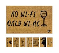 OLIVO.shop COCCO FUNNY - Felpudo con frases, felpudo coco entrada simpática, alfombra de coco divertido, base de goma, varios diseños, 40 x 60 cm (WINE)