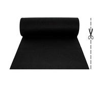 OLIVO.shop | PASSATOIA alfombra de boda para boda ceremonia eventos iglesia wedding baby shower, arreglos para fiestas, alfombra larga y estrecha 9 colores a medida H 1m ROPAS (NEGRO)