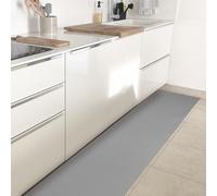 Olivo.Shop - Rollo de alfombra multiusos antideslizante y antimanchas, de PVC, fácil de limpiar, color gris, 50 x 400 cm