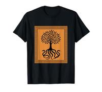 Olivos Árbol Serpientes Vintage Arte Antiguo Estilo de Cerámica Griega Camiseta