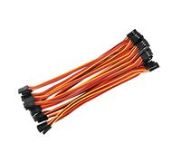 OliYin 20 unids 5.9 pulgadas 22awg 60 núcleos macho a macho plomo enchufe servo extensión cable línea para RC modelo aviones trenzado Futaba JR