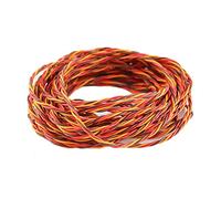 OliYin 32 Feet 22AWG 60cores Twisted Servo Lead Servo Extended Cable Twisted Wire for JR Servo Extension