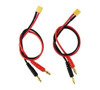 OliYin RC Battery Charge XT30 to 4.0mm Banana Plug 16AWG 30cm 11.8inch Cable Connector for RC Helicopter Quadcopter Lipo Battery(Pack of 2)