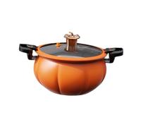 Olla a micropresión de 5L/8L antiadherente con tapa, olla for sopa en forma calabaza, cacerola for comida, té, fideos, utensilios cocina for leche Para Todo Tipo De Estufas(8L)