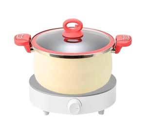 Olla a presión - Cocina de doble asa con nutrientes, ollas de cocina de diseño robusto, chefs profesionales apasionados, carne, verduras, costillas, estofado, cocina a fuego lento
