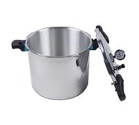 Olla a presión de 22 l a prueba de explosiones, con 90 kpa de alta presión, de aluminio, con indicador de presión y mango a prueba de quemaduras, para la familia, camping, cocina de gas, inducción