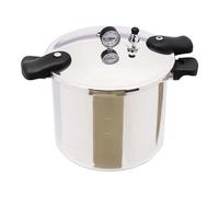 Olla a presión de 22 l a prueba de explosiones, con 90 kpa de alta presión, de aluminio, con indicador de presión y mango a prueba de quemaduras, para la familia, camping, cocina de gas, inducción