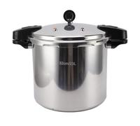 Olla a presión de 32 cm de gran capacidad de aleación de aluminio con manómetro para cocina de gas y encimera plana.