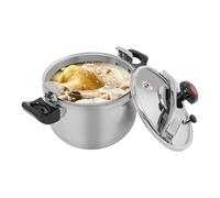 Olla a presión de acero inoxidable, 60 kPa, olla a presión con 3 compartimentos de base sándwich para inducción, gas y vitrocerámica, olla de presión grande para cocina, hotel y familia (9 l/9,51 Qt)