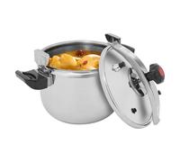 Olla a presión de acero inoxidable, 60 kPa, olla a presión con 3 compartimentos de base sándwich para inducción, gas y vitrocerámica, olla de presión grande para cocina, hotel y familia (26 l/27,47 Qt