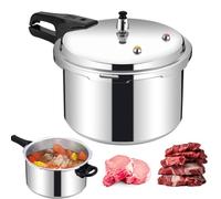 Olla a presión de acero inoxidable de 3 litros, olla a presión de inducción pequeña para cocinar a diario, aleación de aluminio Panela de Pressao con bloqueo de seguridad para sopa, arroz, guiso (5 L)