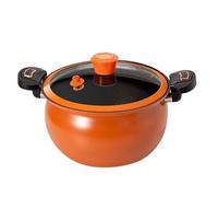 Olla a presión de cocción - 37,5 x 26 x 20 cm, juego de utensilios de cocina antiadherentes, ebullición rápida de alimentos, diseño de tapa transparente, distribución térmica consistente, para