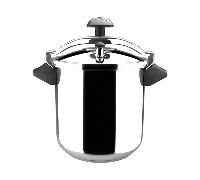 Magefesa Inoxtar - Olla Express Tradicional de 10L, Acero Inoxidable 18/10, Inducción, Cocina Sana, Pomo Rotatorio, Fondo Termo-Difusor de 5 Capas