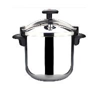 Magefesa Star Recta - Olla Express Tradicional 4L, Acero Inoxidable 18/10, para Todo Tipo de Cocinas, Inducción, 3 Sistemas de Seguridad