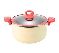 Olla a presión - Olla compacta, estructura de doble manija, diseño con conservación de nutrientes, función de transporte fácil | Ideal para verduras de carne al vapor a fuego lento cocinero