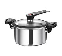 Olla a presión portátil | Olla a presión clásica | Función de cocción a presión versátil de acero inoxidable Utensilios de cocina para guiso carne, sopa y frijoles