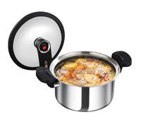 Olla a presión portátil, olla a presión para pescado de ostra, cocción rápida, multifuncional, accesorios de cocina de acero inoxidable para guisos, comer, frijoles, carne, sopa