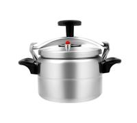 Olla a presión y envasadora de Aluminio de 3 l/3,1 qt con manómetro y válvula de liberación, presión máxima de 35 kPa para cocinar al Vapor o guisar (3 l/3,17 qt)