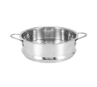 Olla a vapor acero inoxidable Rejilla de vapor acero inoxidable 16 cm grosor con doble asa for olla sopa y leche, utensilios cocina