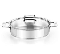 Olla Acero inoxidable 30cm 4,5L BRA A770557 Tapa incluida Adecuado para todos los fuegos incluida inducción Inox