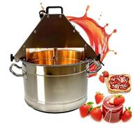 Olla agitadora de alimentos eléctrica comercial, máquina mezcladora automática de salsa de mermelada de acero inoxidable de 2,8 galones con paleta de agitación doble y luz(201Material)