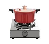 Olla antiadherente - Cocción fácil y versátil | Olla a presión perfecta para sopas y pasta | Olla con tapa accesorio de cocina para hornillo eléctrico