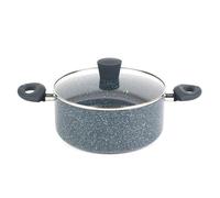 Olla antiadherente de mármol azul de 24 cm RH00849EU de Russell Hobbs, aluminio prensado