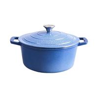 Olla antiadherente esmaltada de hierro fundido, utensilios de cocina multiusos, superficie multiusos, fácil de limpiar, adecuada for uso doméstico