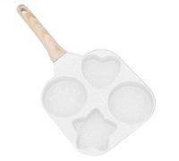 Olla antiadherente para huevos - Molde para huevos de 4 secciones, molde de desayuno multifuncional, herramienta de cocina duradera para huevos, hamburguesas y sándwiches, fácil de limpiar
