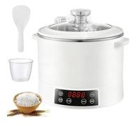 Olla Arrocera Baja En Azúcar, Olla Arrocera Baja En Carbohidratos De 3 Litros, Control Táctil Inteligente Y Temporizador De Retardo De 12 Horas, Para Uso Familiar, Dietas Para Bajar De Peso white