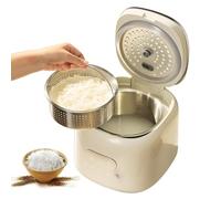 Olla Arrocera Baja En Azúcar, Olla De Cocción Múltiple De 2,5 L Con Cesta Vaporera, Temporizador De Mantenimiento Y Retardo De 24 Horas, 8 Menús Preestablecidos, Olla Arrocera Pequeña Para Dietas