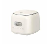 Olla arrocera baja en carbohidratos de 2.5L, olla multifunción 8 en 1 con cesta de vapor de acero inoxidable, temporizador digital y función de mantener caliente - Blanca