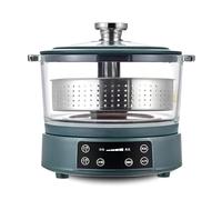 Olla Arrocera Baja En Carbohidratos De 3l, Vaporera Inteligente De Arroz Baja En Azúcar Con Cesta Elevadora, Olla Interior De Acero Inoxidable Y Pantalla Digital green