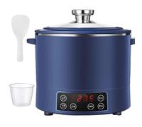 Olla Arrocera de 3L Baja en Azúcar con Eliminación de Azúcar, Cesta de Vapor Bajo en Carbohidratos para Arroz y Cereales, Temporizador de 12H para Comidas Saludables Aptas para Diabéticos blue