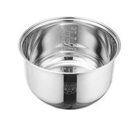 Olla arrocera de acero inoxidable 304, recipiente interior de 4L for multicocina, compatible con Esperanza EKG011, revestimiento interior de olla antiadherente de grado alimenticio