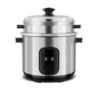 Olla Arrocera De Acero Inoxidable, Olla Arrocera Eléctrica Con Vaporera, Cuenco Interior Antiadherente, Funciones De Cocinar/Calentar, Incluye Taza Medidora(3L)