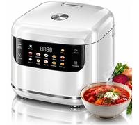 Olla Arrocera Eléctrica 2L Multifunción 220V, Cocina Inteligente Antiadherente, Vaporera, Función Mantener Caliente, Olla para Arroz 1-3 Personas Negro
