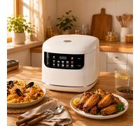Olla Arrocera Eléctrica 2L Multifunción 220V, Cocina Inteligente Antiadherente, Vaporera, Función Mantener Caliente, Olla para Arroz 1-3 Personas