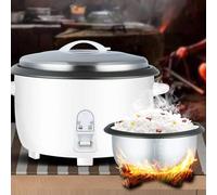 Olla arrocera eléctrica comercial de gran capacidad, antiadherente, para comedores, hoteles, escuelas y cocinas de restaurantes. (23L)