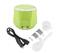 Olla arrocera eléctrica, vaporera de alimentos 24V 140W 1.3 L para cocinar arroz, gachas, huevos nutritivos y platos calientes(Verde)