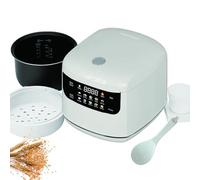 Olla Arrocera Inteligente 2L - Olla Digital Multifunción con Programación 24 Horas, 10 Menús, Función Mantener Caliente, Olla Antiadherente, Compacta y Portátil para Hogar, Residencia o Viaje white