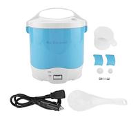 Olla Arrocera Multifuncional Portátil Eléctrica De 2 Tazas De 24V 180W 1. 6L, Vaporizador De Alimentos Para Coches, Cocina Para Sopa, Gachas De Avena Y Arroz(azul)