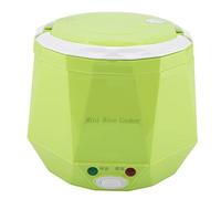 Olla Arrocera,Olla Arrocera De 24v 140w 1.3L Pequeña Para Crema De Arroz Con Superficie Impermeable Y Recubrimiento Antiadherente,Mini Olla Arrocera Para Camión(Verde)