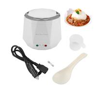 Olla Arrocera,Olla Arrocera De 24v 140w 1.3L Pequeña Para Crema De Arroz Con Superficie Impermeable Y Recubrimiento Antiadherente,Mini Olla Arrocera Para Camión(Blanco)