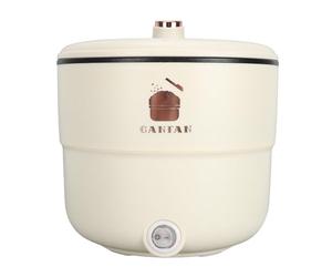 Olla Arrocera, Olla Instantánea 1.8L Doble Capa Anti Escaldaduras 300W Olla Arrocera Eléctrica con Recubrimiento Antiadherente para Guisar Sopa, Cocer a Fuego Lento y Cocer