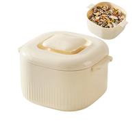 Olla arrocera para microondas, recipiente de cocina de 1700 ml, vaporizador de alimentos, para pasta, fideos, verduras, cocina, restaurante, hogar, microondas