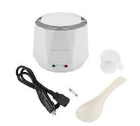 Olla arrocera y vaporera eléctrica multifuncional para camiones de 24 V, portátil de 140 W y 1,3 L, carcasa blanca de ABS+PP, revestimiento antiadherente, incluye adaptador y (White)