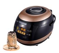 Olla automática de perlas de tapioca de 5 litros, olla comercial de perlas de tapioca, operación multifuncional con pantalla táctil, para té de burbujas, té con leche y sagú