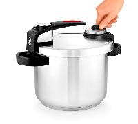 BRA Tekna Olla a Presión Acero 18/10 de 6L Apta Inducción