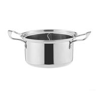 Olla caliente compacta de acero inoxidable para comedor individual con estructura gruesa para una cocción fiable (3 ollas de acero)